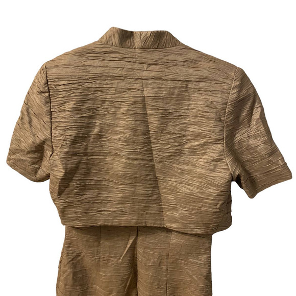 Jessica Howard Gold Mini Dress with Jacket - Picture 6 of 11